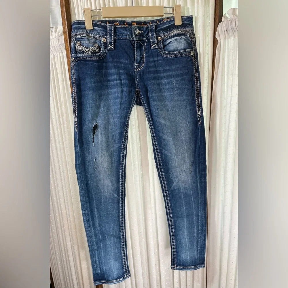 👖Rock Revival Size 26 Celinda Skinny Ankle Med Wash Jeans - Picture 2 of 16